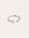 Anillo Personalizado Letter Spark Plata