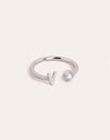 Anillo Personalizado Letter Spark Plata