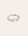 Anillo Personalizado Letter Spark Plata