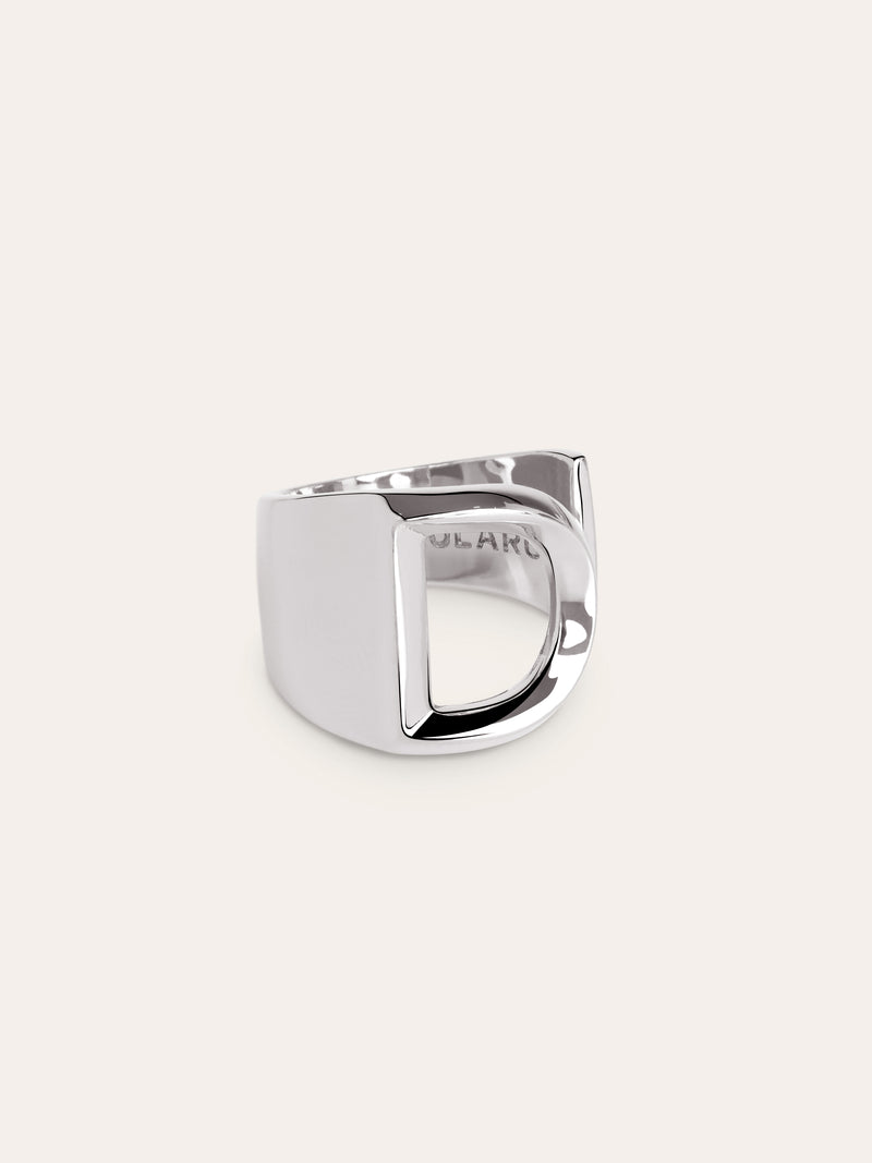 Letter Signet Personalized Ring