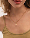 Organic Personalized Colors Gold Charm