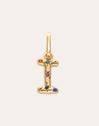 Organic Personalized Colors Gold Charm