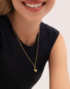 Organic Personalized Colors Gold Charm