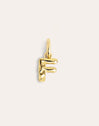 Charm Letter Organic Plata Baño Oro