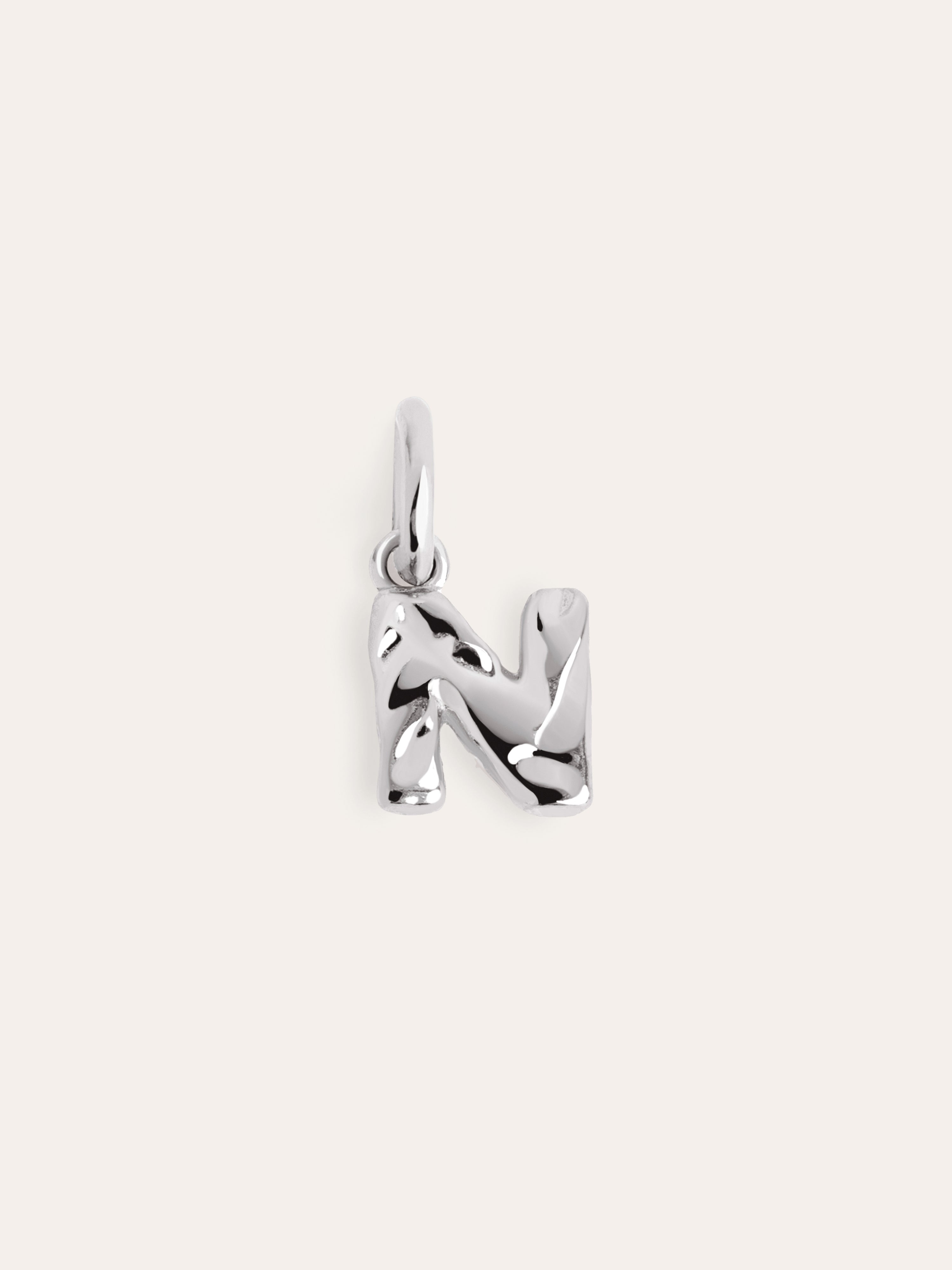 Charm Letter Organic Plata