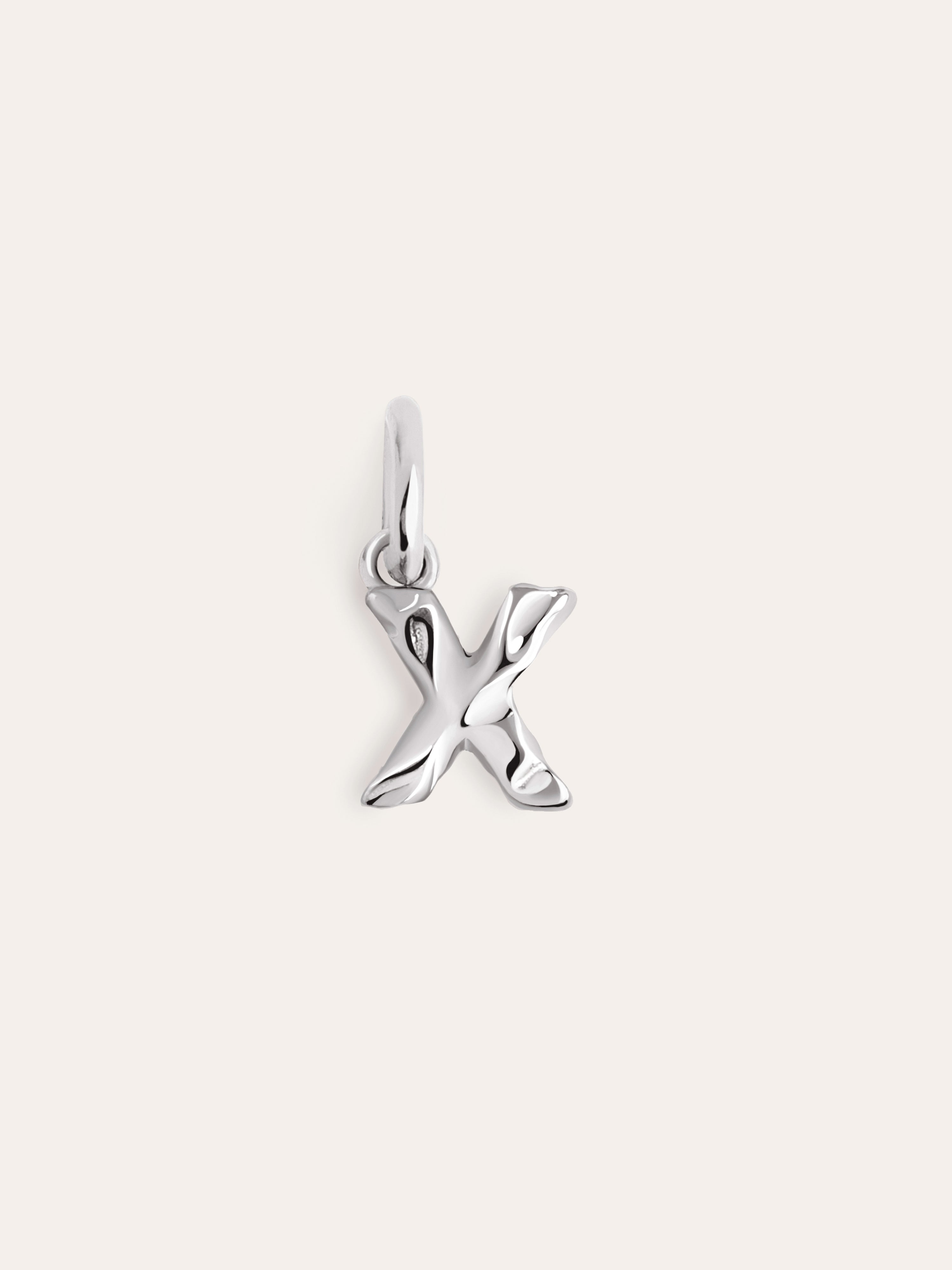 Charm Letter Organic Plata