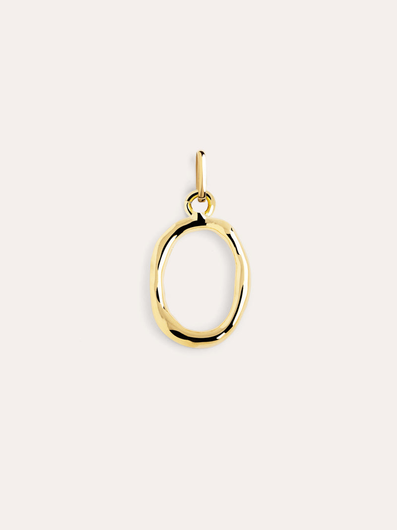 Charm Letter XL Baño Oro