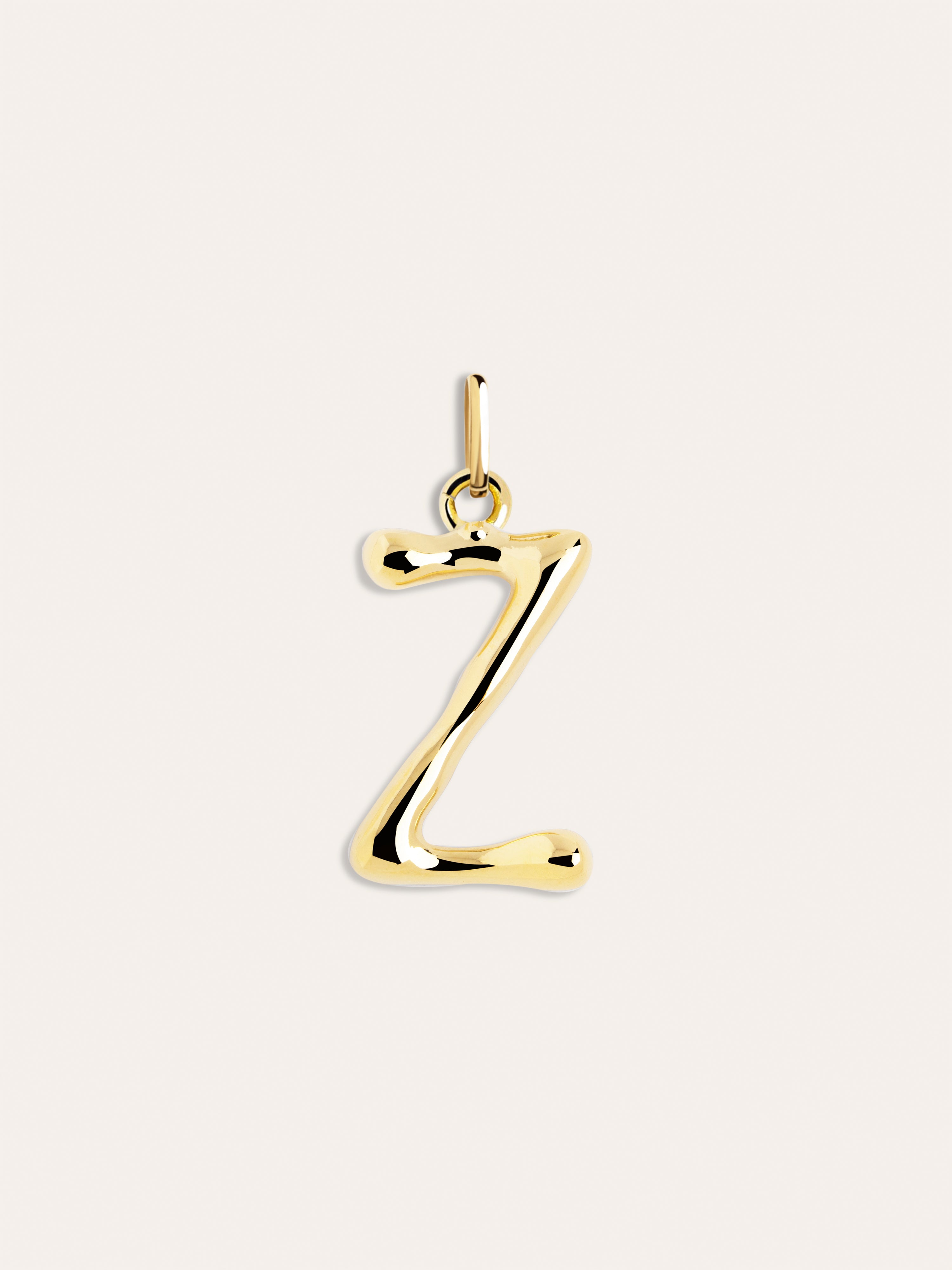 Charm Letter XL Baño Oro