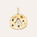 Charm Personalizado Organic Colors Letter Baño Oro