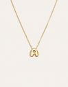 Hailey Letter Stainless Steel Gold Necklace