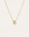Hailey Letter Stainless Steel Gold Necklace