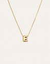 Hailey Letter Stainless Steel Gold Necklace