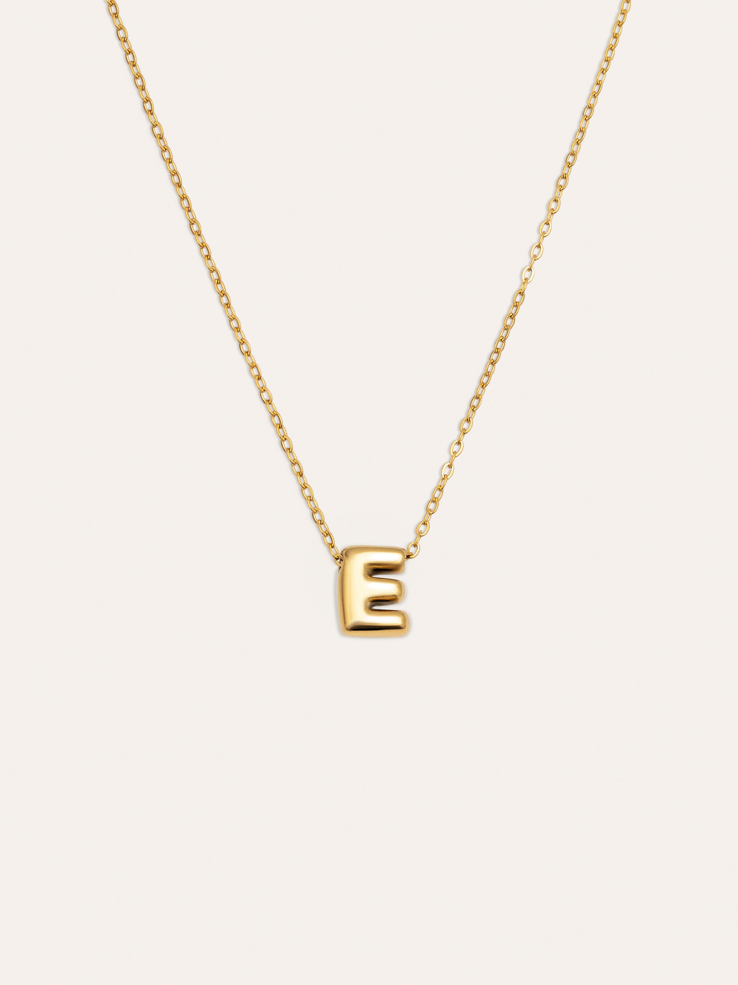 Hailey Letter Stainless Steel Gold Necklace