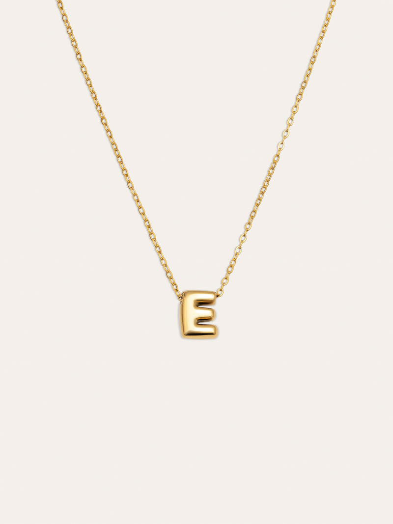 Hailey Letter Stainless Steel Gold Necklace
