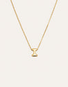 Hailey Letter Stainless Steel Gold Necklace