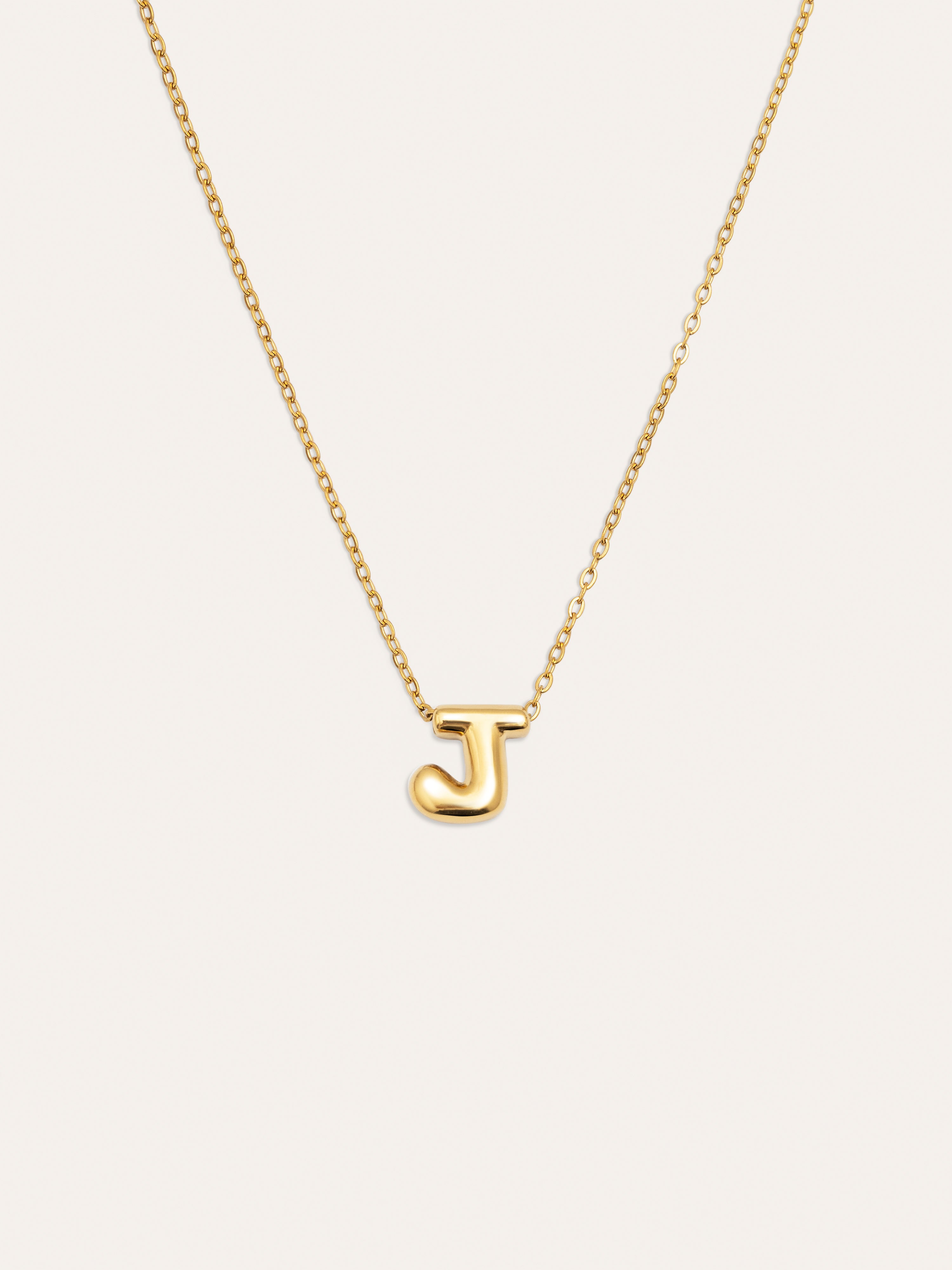 Hailey Letter Stainless Steel Gold Necklace