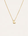 Hailey Letter Stainless Steel Gold Necklace