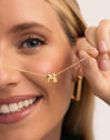 Hailey Letter Stainless Steel Gold Necklace