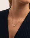 Hailey Letter Stainless Steel Gold Necklace