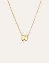 Hailey Letter Stainless Steel Gold Necklace