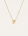 Hailey Letter Stainless Steel Gold Necklace