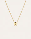 Hailey Letter Stainless Steel Gold Necklace