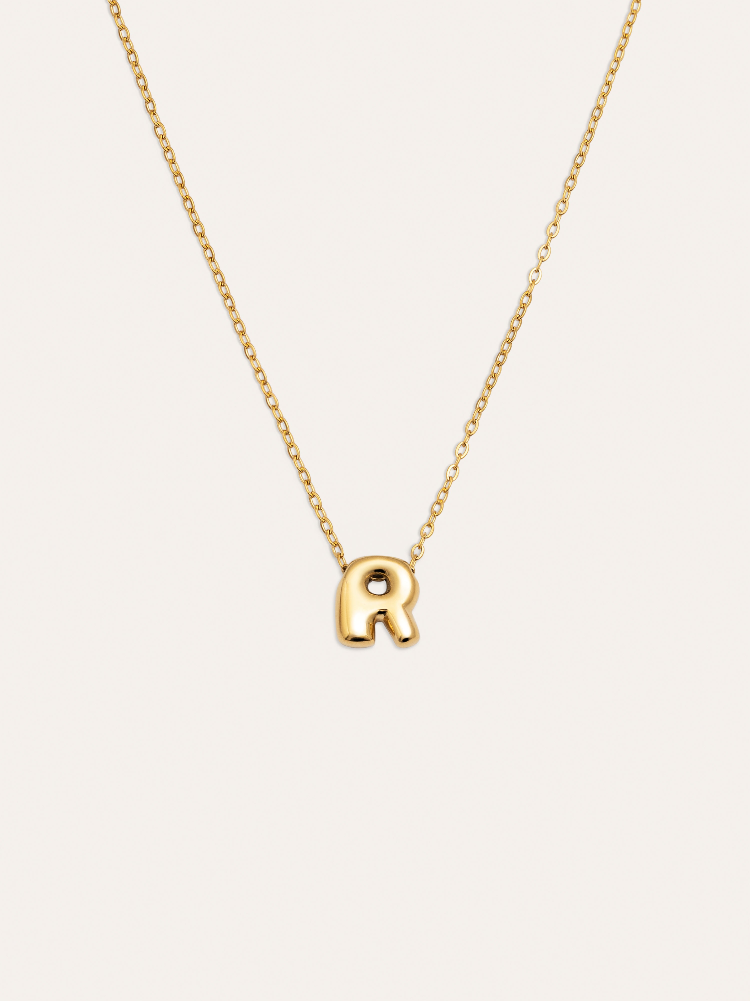 Hailey Letter Stainless Steel Gold Necklace