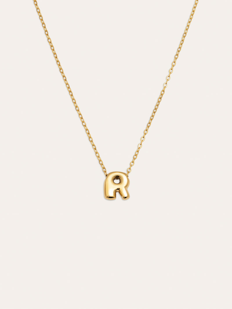 Hailey Letter Stainless Steel Gold Necklace