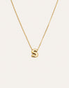 Hailey Letter Stainless Steel Gold Necklace