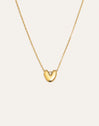 Hailey Letter Stainless Steel Gold Necklace