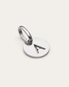 Mini Medallion Letter Charm Steel