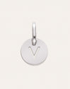 Mini Medallion Letter Charm Steel