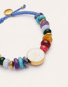 Imagen detalle de Bracciale Personalizzato Letter Madreperla Acciaio Placcato Oro