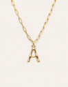 Chic Letter XL Personalized Gold Necklace