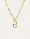 Chic Letter XL Personalized Gold Necklace