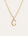 Chic Letter XL Personalized Gold Necklace