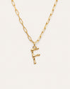 Chic Letter XL Personalized Gold Necklace