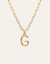Chic Letter XL Personalized Gold Necklace