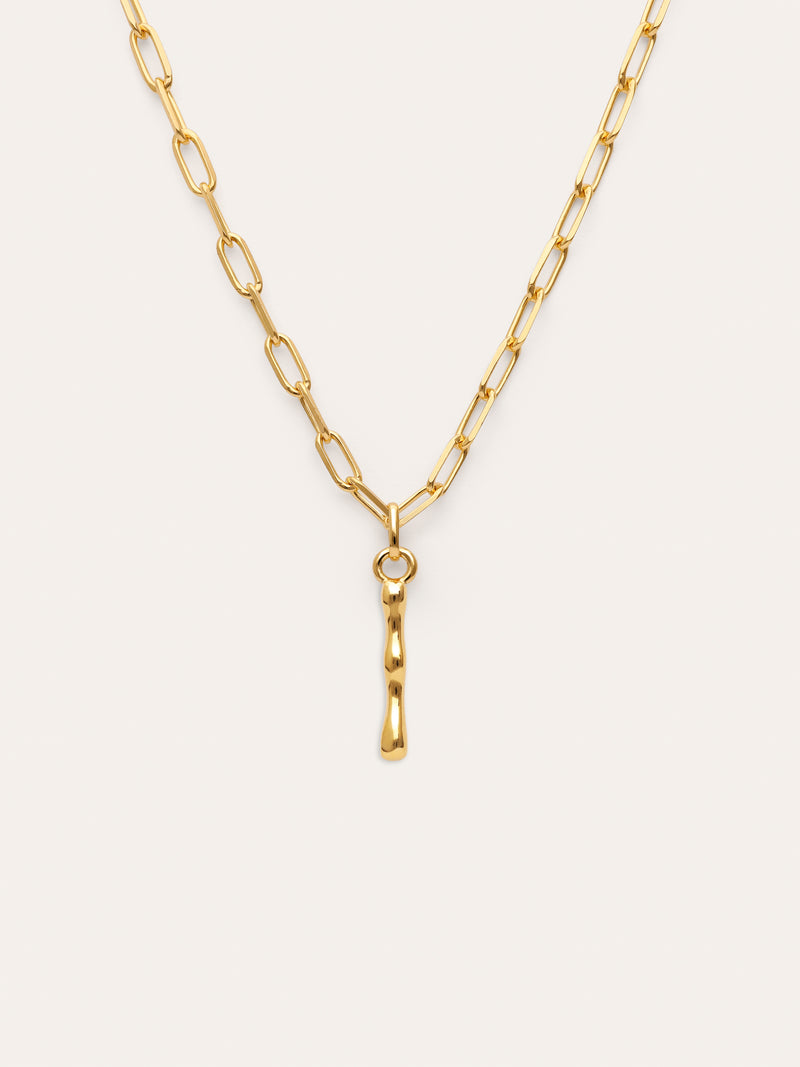 Chic Letter XL Personalized Gold Necklace