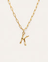 Chic Letter XL Personalized Gold Necklace
