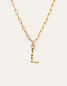 Chic Letter XL Personalized Gold Necklace