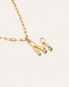 Chic Letter XL Personalized Gold Necklace