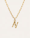 Chic Letter XL Personalized Gold Necklace