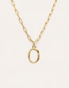 Chic Letter XL Personalized Gold Necklace