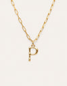 Chic Letter XL Personalized Gold Necklace