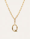 Chic Letter XL Personalized Gold Necklace