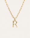 Chic Letter XL Personalized Gold Necklace