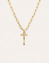 Chic Letter XL Personalized Gold Necklace