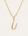 Chic Letter XL Personalized Gold Necklace