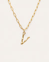 Chic Letter XL Personalized Gold Necklace